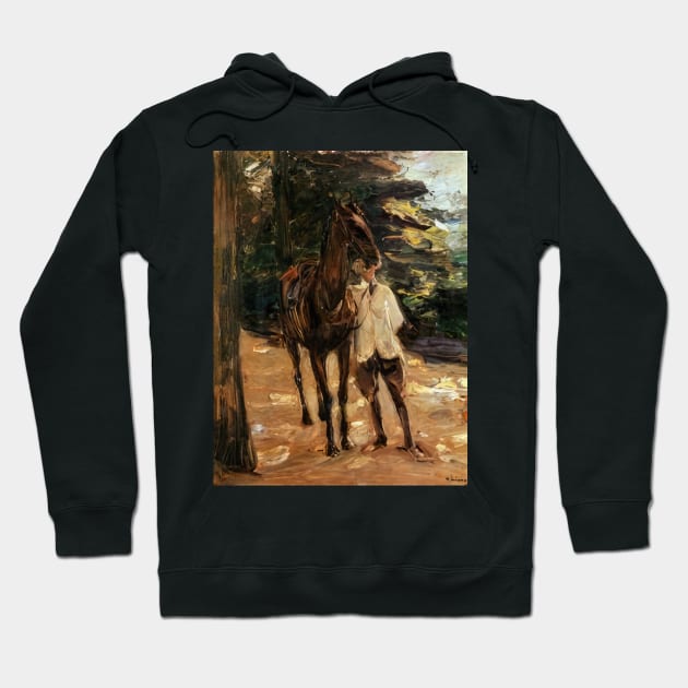 man with horse - Max Liebermann Hoodie by Kollagio